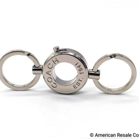 Vintage COACH Grommet Valet Keychain Fob #1658 - Picture 3 of 7